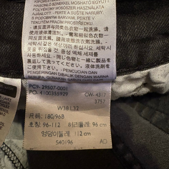 Levi’s 502™ Taper Fit Men's Jeans - Black W38 L32 - Picture 11 of 14